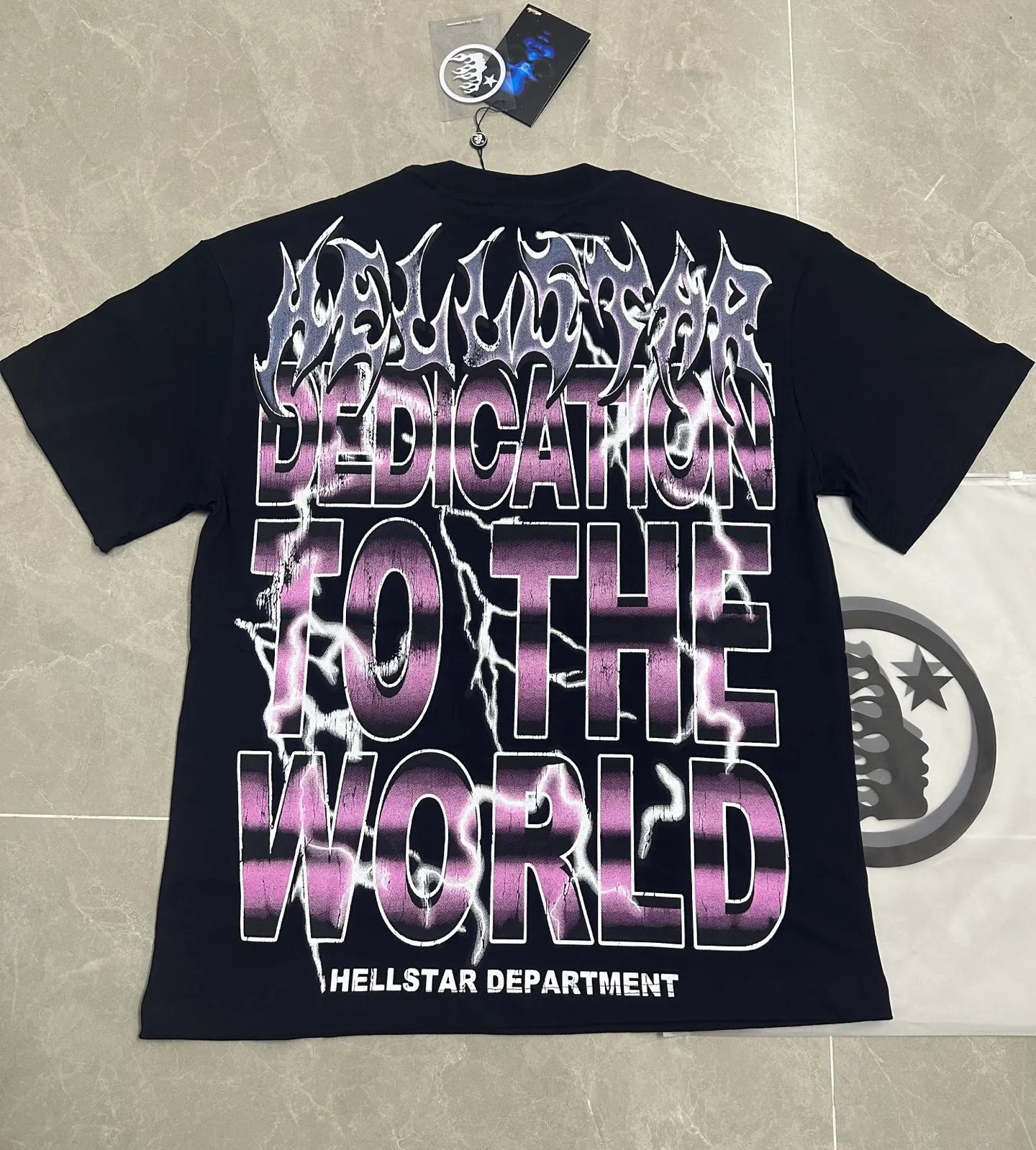 786##White/Black ｜ In Stock Hellstar 、 T （fabric):32 240 Sizes（size）：S-M- L- X L （colour）：Black、White